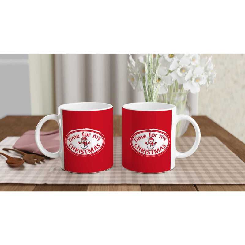 Time For My Christmas Mug - Ceramic White