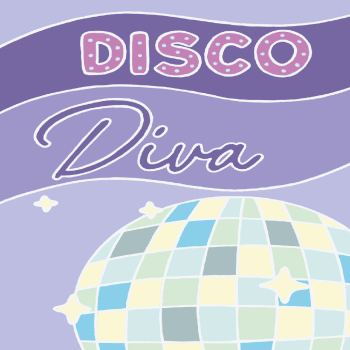 Holy Mackerel Disco diva greeting card - comes with a gorgeous decorated envelope - 12 x 17cm and blank inside