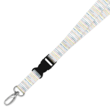 Double Breakaway Lanyard - Pastel Brush Strokes