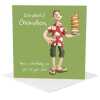 Grown up grandson birthday card for him - designed by Erica Sturla - 15cm square and blank inside, made in the UK