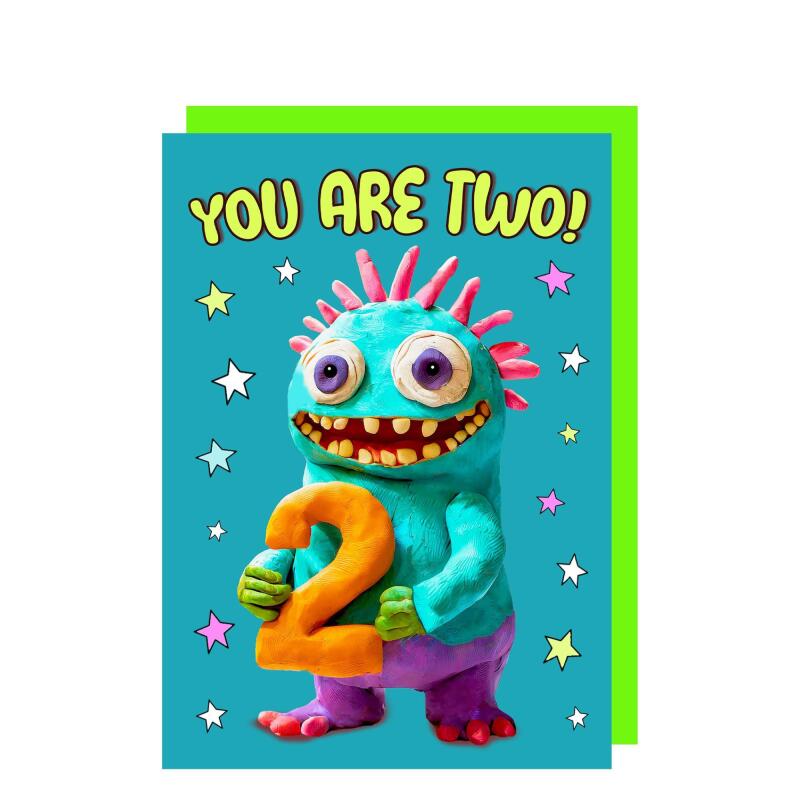 You Are Two | Cute Card | Alien card