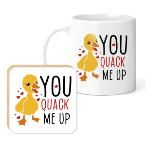 Mug & Coaster Set - You Quack Me Up