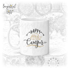 Travel Ceramic Mug - Happy Camper