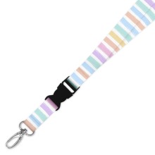 Double Breakaway Lanyard - Pastel Hand Drawn Lines