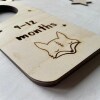 Set of 5 Wooden Baby Wardrobe Dividers / Newborn to 12 Months | Nursery Wardrobe Organisation /