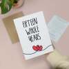 15 Year Anniversary Card For Husband or Wife Anniversary Card for 15th Anniversary Card For Boyfriend Girlfriend Fifteen Wedding Anniversary - Large (5x7) / Blank Message