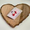 Handmade Red Heart Stud Earrings &ndash; Polymer Clay, Silver-Tone