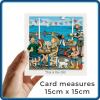Coastal Art Card - This is the Life! - Polymer Clay Art by Erica Sturla - Seaside Card UK