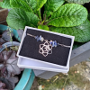 Sodalite Crystal Chip Sterling Silver Drawstring Bracelet 