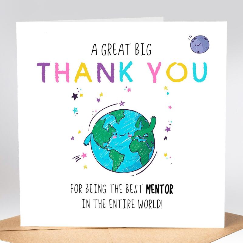 Thank You To My Mentor Card | Thank You For Mentoring Me Card, To a Wonderful Mentor Card  student placement, thank you card Mentor Card