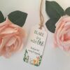 6 Personalised Wild One Favour Tags,Baby Safari Party Bag Tags,1st Birthday Tags - 7.5cm x 4cm - Twine