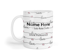 Personalised Ceramic Mug - Handwritten Love