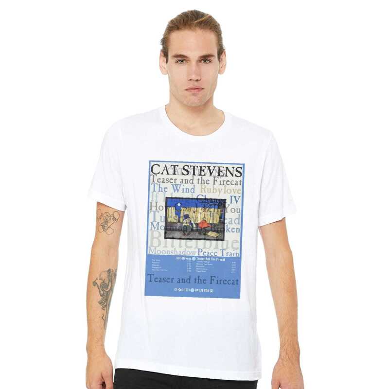 Cat Stevens Teaser and the Firecat Album T-shirt - White - S