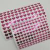 100 Heart Stickers - 1 - Pink