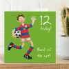 12th birthday card for him - designed by Erica Sturla - 15cm square and blank inside, made in the UK