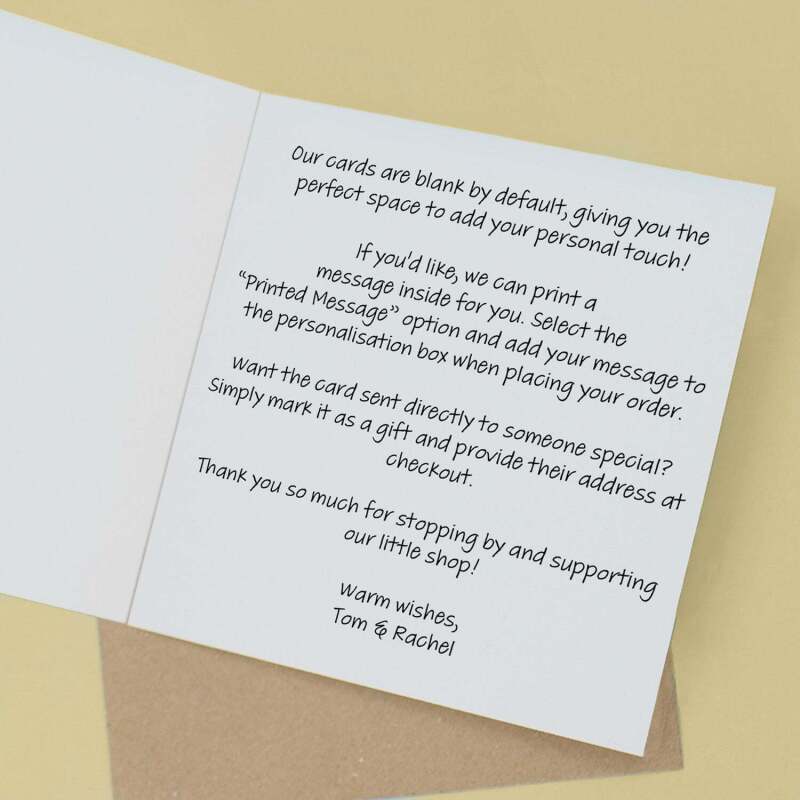 Anniversary Card For Husband Handsome Husband Anniversary Card - Square (5.5x5.5) / Blank Inside