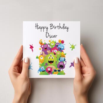Monster Birthday Card