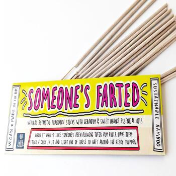 SOMEONE'S FARTED Funny Smells Fragrance Sticks | Vegan | Aromatherapy | Funny Gift | Stocking Filler | Secret Santa |