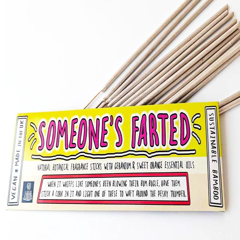 SOMEONE'S FARTED Funny Smells Fragrance Sticks | Vegan | Aromatherapy | Funny Gift | Stocking Filler | Secret Santa |