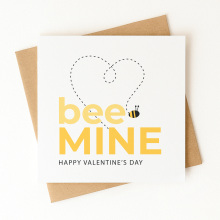 Valentine's Day Card - Bee Mine - Standard Smooth Card