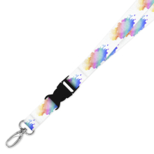 Double Breakaway Lanyard - Rainbow Splash