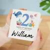 Personalised 2nd Birthday Children's Card Sealife Themed Second Birthday Card For Boy or Girl Two Years Custom Card - Square (5.5x5.5) / Blank Inside
