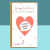 Valentine's Surprise Scratch and Reveal Card - For Him or For Her - Personalised - Custom Valentine's Card - Blank inside - Large