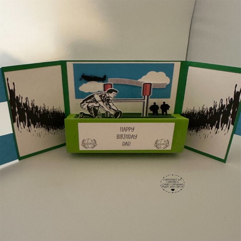 Handmade Rugby Pop Up Card - Father’s Day