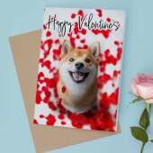 Valentine's Day Card Of A Shiba Inu Valentine's Day Card For Her or For Him From The Dog