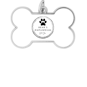 Bear's Empawrium - Bone Shaped Collar Tag