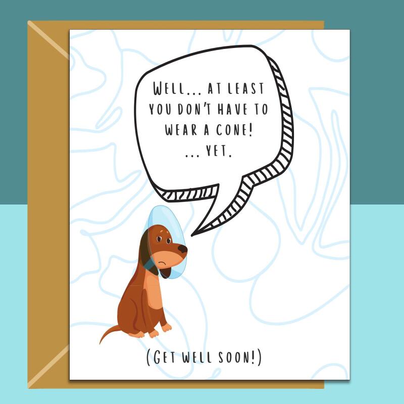 Funny Get Well Soon Card  - Personalised - Operation Recovery - Knee Surgery - Hip Replacement - hysterectomy - Eye Surgery - Treatment Card - Blank inside - Regular - Matte
