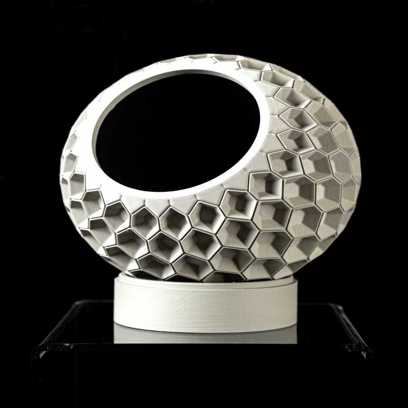 Hexa Planter Pot 02 - Matte Dark Green