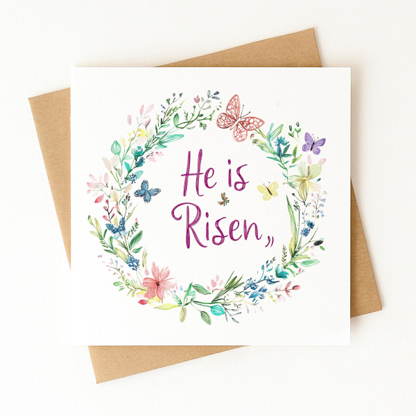 Easter Card - He Is Risen - Standard Smooth Card