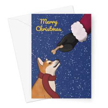 Shiba Inu Dog Christmas Card
