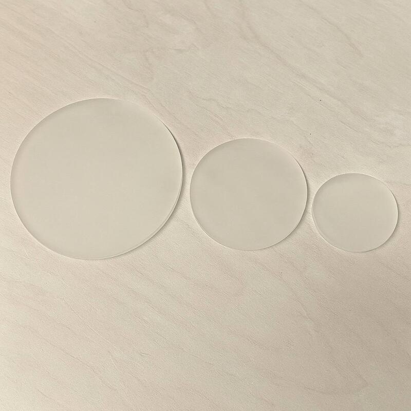 Frosted Acrylic Blank Circle Discs / FROSTED Acrylic /Plain Acrylic Disc Blanks / 3mm - 30mm - Yes