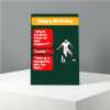 What Football Team Do You Support Birthday Card Sent Direct to Friend or Relative