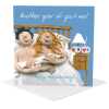 You and me wedding anniversary card - designed by Erica Sturla - 15cm square and blank inside, made in the UK