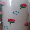 Hand Painted Rosebud and Forget-me-not Floral Candle Holders
