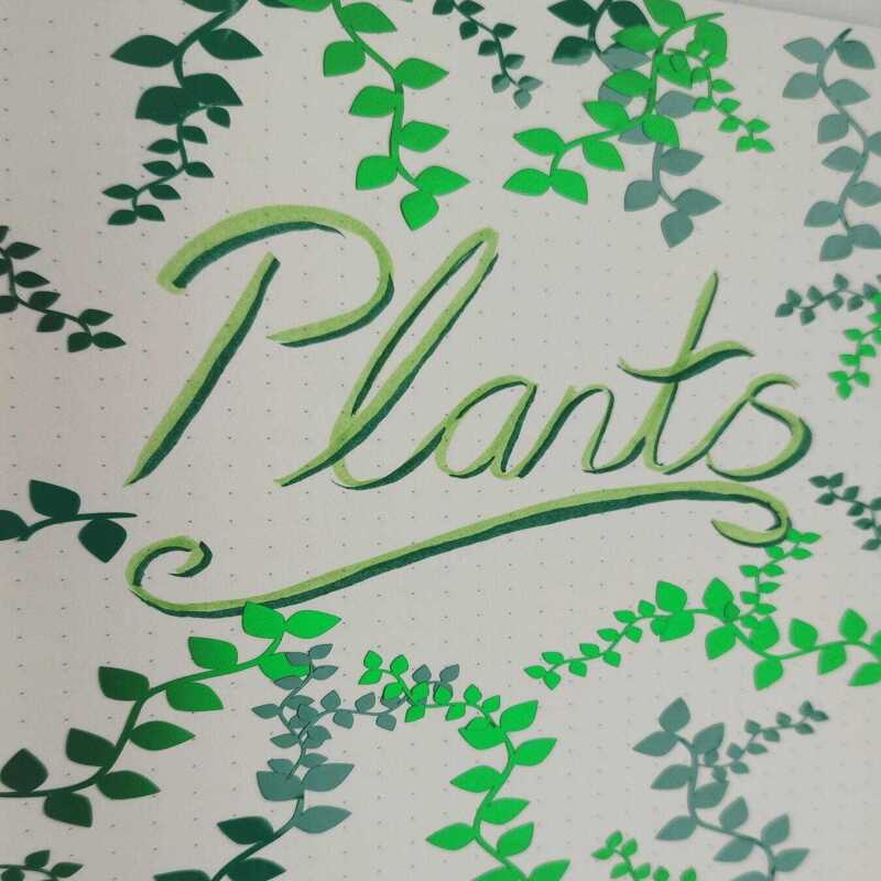 Green Plant Vine Stickers in 1inch or 2inch sizes. - 1 - Satin Green