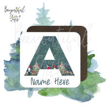 Personalised Christmas Coaster - Nutcracker Alphabet