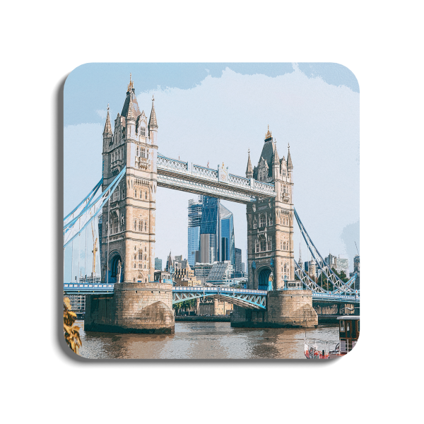 Tower Bridge - London | Global Artwork Wooden Coaster