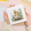Postcard Prints - Notelet Card of a Duck For Anyone Any Occasion Card For Her or For Him Card For Birthday or Easter Card Thank You Card - Square (5.5x5.5) / Blank Inside