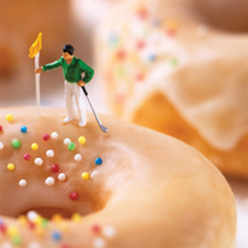 100s & 1000s Over par 150mm Square Greetings Card by Akiko Ida and Pierre Javelle