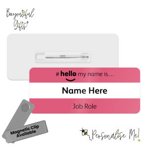 #hello my name is... Name Badge - Coloured Duo Band