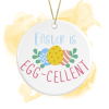 Easter Ceramic Hanging Decoration - Easter Is Egg-cellent