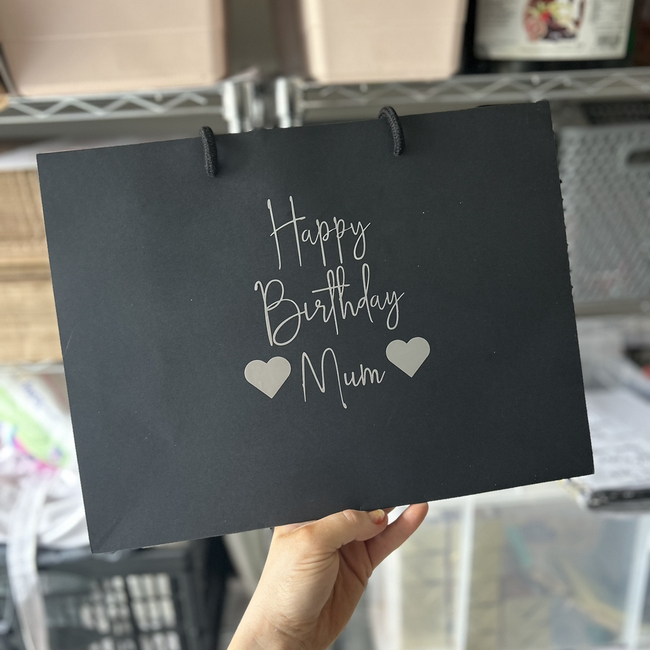 Personalised Gift Bag - Small Landscape White Bag 120 x 160 x 80