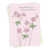 Geraniums great aunt birthday card -  designed by Eloise Hall for Holy Mackerel - 15.7 x 11cm and blank inside, made in the UK