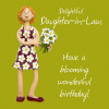 Holy Mackerel Daughter-In-Law Birthday Card - designed in the UK by Erica Sturla Card is 15cm square and blank inside