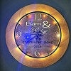 Personalised Wooden LED Wall Clock – Custom Engraved Gift for Home & Weddings