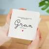 Gran Birthday Card For Her, Forever Loved Gran Birthday Card, Birthday Gift For Gran, Gran Birthday Gift - Square (5.5x5.5) / Blank Inside